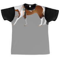 Tobiano Western Pleasure Horse Equine Rampaige Cut Graphic T-shirt | Artistshot