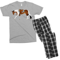 Tobiano Western Pleasure Horse Equine Rampaige Cut Men's T-shirt Pajama Set | Artistshot