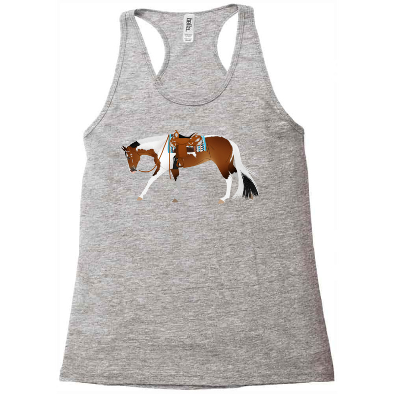 Tobiano Western Pleasure Horse Equine Rampaige Cut Racerback Tank by mnoodincicr | Artistshot