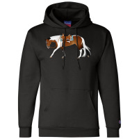 Tobiano Western Pleasure Horse Equine Rampaige Cut Champion Hoodie | Artistshot