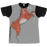 Paint Red Horse Love Aesthetic Graphic T-shirt | Artistshot