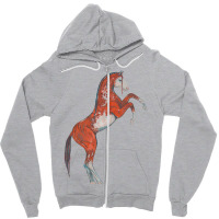 Paint Red Horse Love Aesthetic Zipper Hoodie | Artistshot