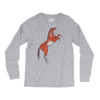 Paint Red Horse Love Aesthetic Long Sleeve Shirts | Artistshot