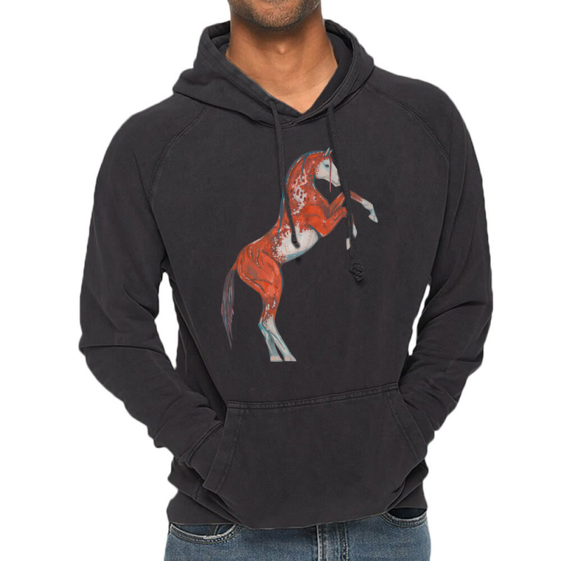 Paint Red Horse Love Aesthetic Vintage Hoodie by seakolaasseh | Artistshot