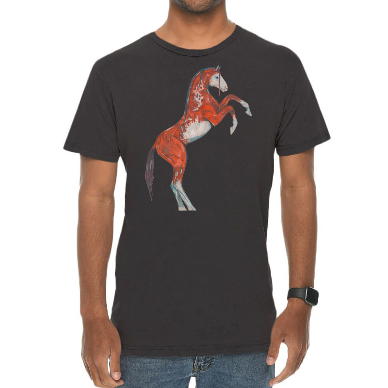 Paint Red Horse Love Aesthetic Vintage T-Shirt by seakolaasseh | Artistshot