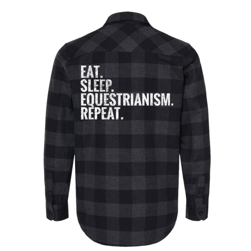 Eat Sleep Equestrianism Repeat Summer Flannel Shirt by peemotchalwe4 | Artistshot