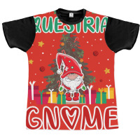 The Equestrian Gnome Xmas Tree Group Christmas Mat Graphic T-shirt | Artistshot