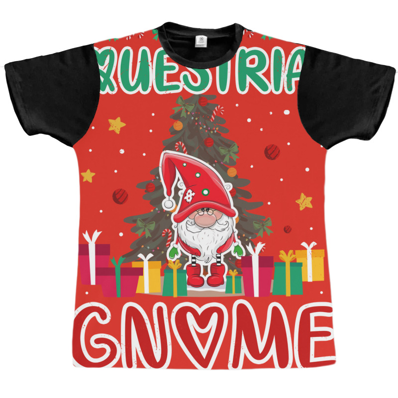 The Equestrian Gnome Xmas Tree Group Christmas Mat Graphic T-shirt by lodenbuduanf | Artistshot