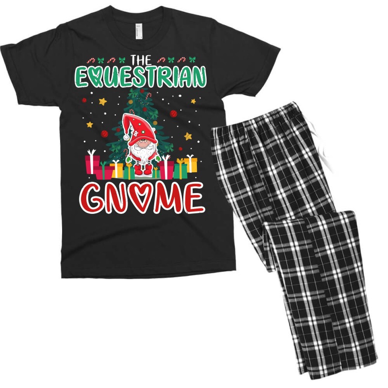 The Equestrian Gnome Xmas Tree Group Christmas Mat Men's T-shirt Pajama Set by lodenbuduanf | Artistshot