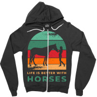 Equestrian Gallop Horse Gift For Horseman And Hors Zipper Hoodie | Artistshot