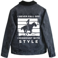 Equestrian Gallop Horse Gift For Horseman And Hors Unisex Sherpa-lined Denim Jacket | Artistshot