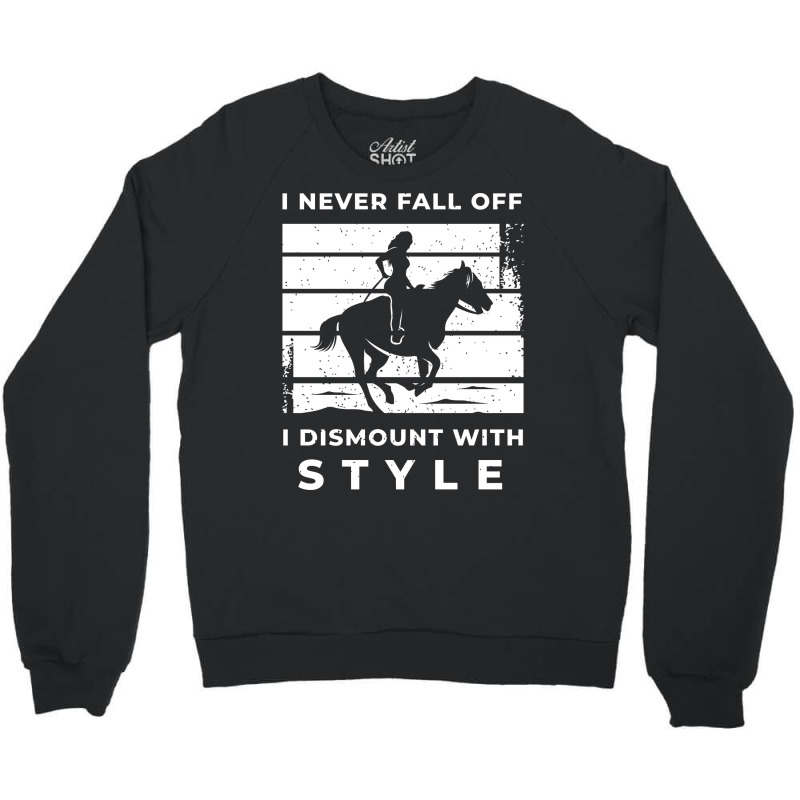 Equestrian Gallop Horse Gift For Horseman And Hors Crewneck Sweatshirt by isqramsvilarz | Artistshot