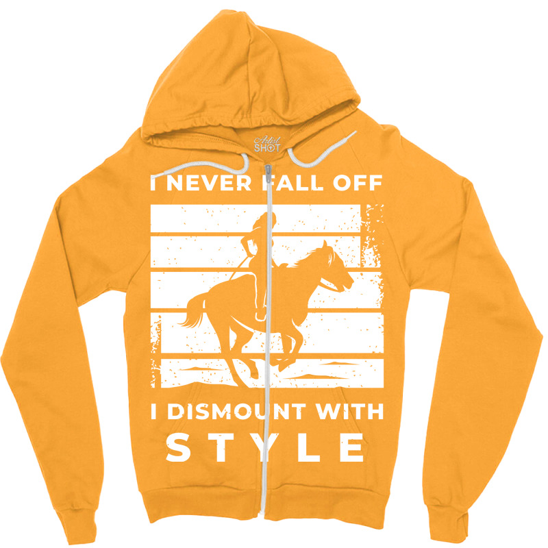 Equestrian Gallop Horse Gift For Horseman And Hors Zipper Hoodie by isqramsvilarz | Artistshot