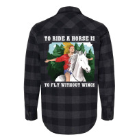 To Ride A Horse Funny Horse Gift Blue Flannel Shirt | Artistshot