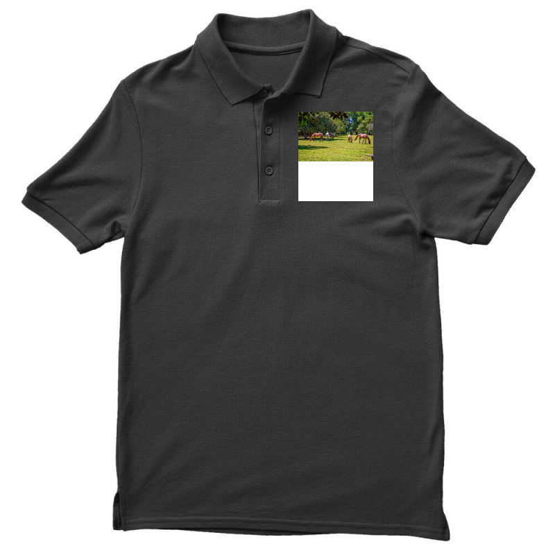 Wild Horses At Cumberland Island National Seashore Men's Polo Shirt by seakolaasseh | Artistshot