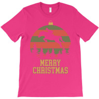 Merry Christmas Dressage Equestrian Xmas Tree Yell T-shirt | Artistshot