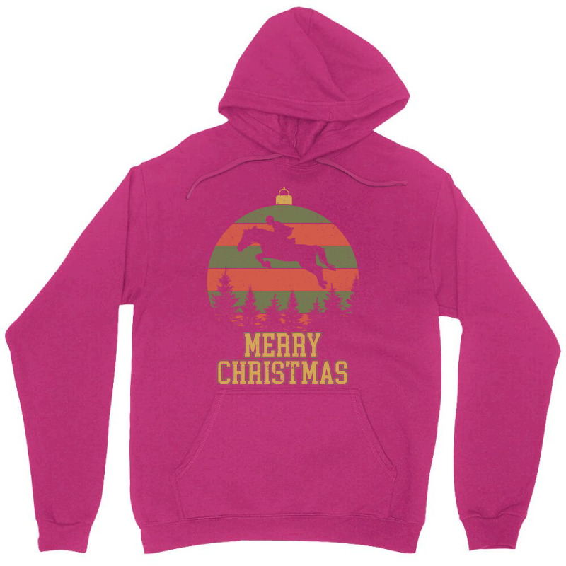 Merry Christmas Dressage Equestrian Xmas Tree Yell Unisex Hoodie | Artistshot