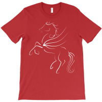 Rearing Black Pegasus Quote T-shirt | Artistshot