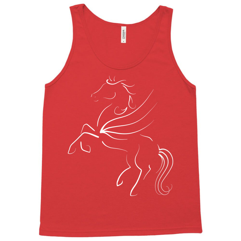 Rearing Black Pegasus Quote Tank Top | Artistshot