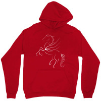 Rearing Black Pegasus Quote Unisex Hoodie | Artistshot