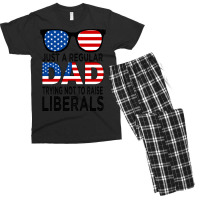 Just A Regular Dad Trying Not To Raise Trending Men's T-shirt Pajama Set | Artistshot