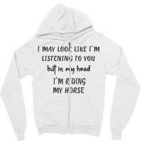 Horse Gifts Horse Riding Gifts Horseback Riding In Zipper Hoodie | Artistshot