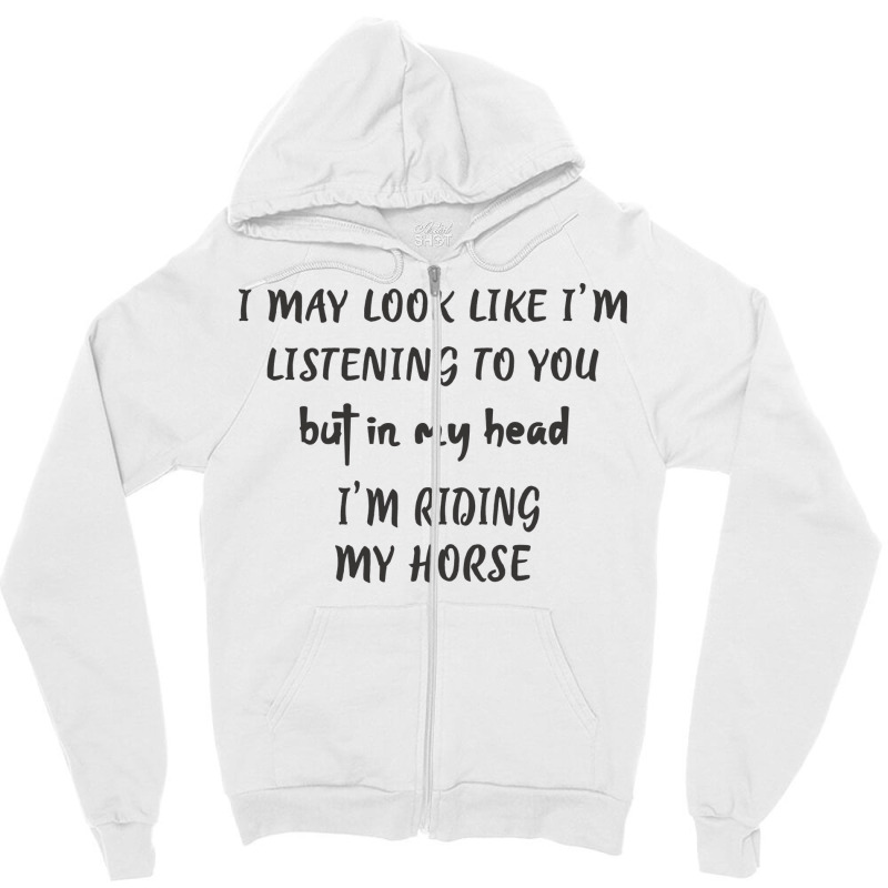 Horse Gifts Horse Riding Gifts Horseback Riding In Zipper Hoodie by wsletiguuri | Artistshot