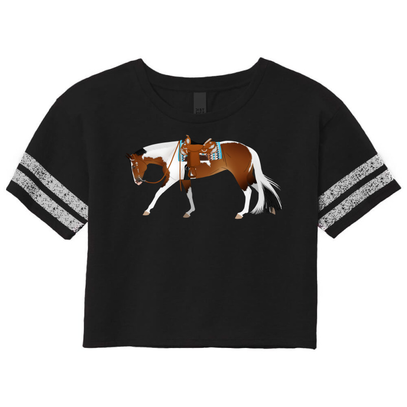 Tobiano Western Pleasure Horse Equine Rampaige Scorecard Crop Tee by asaquegaikad | Artistshot