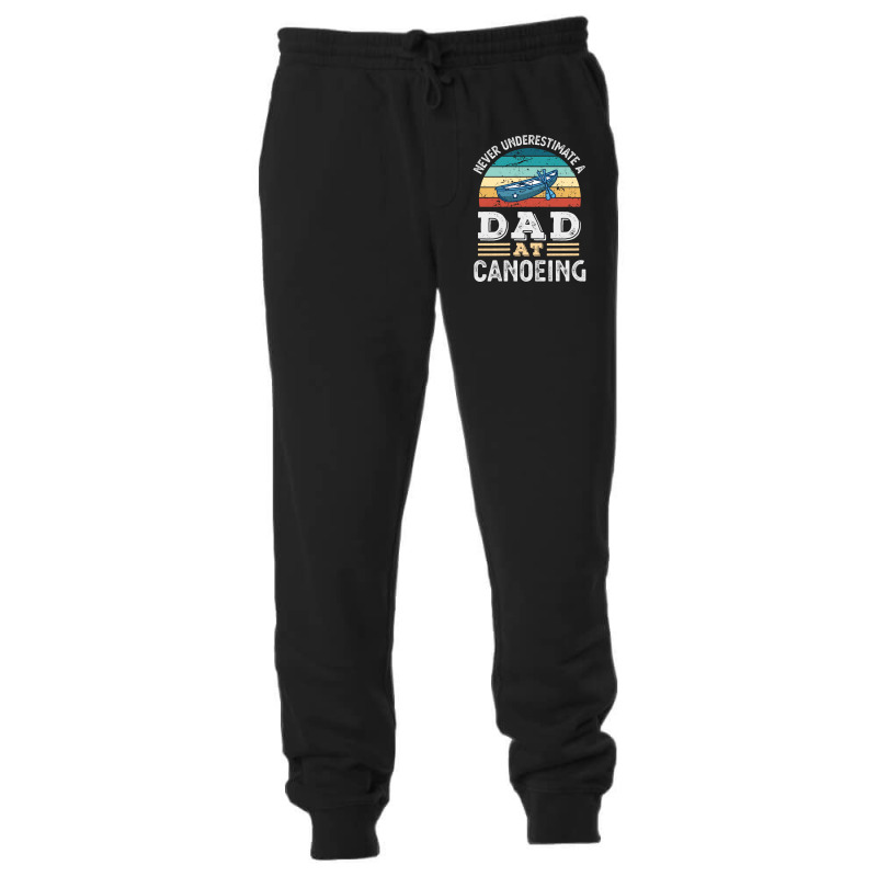 Funny Dad At Canoeing Fathers Day Gift Men 80s Unisex Jogger | Artistshot