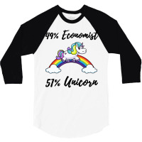 49 Economist 51 Unicorn Aesthetic 3/4 Sleeve Shirt | Artistshot