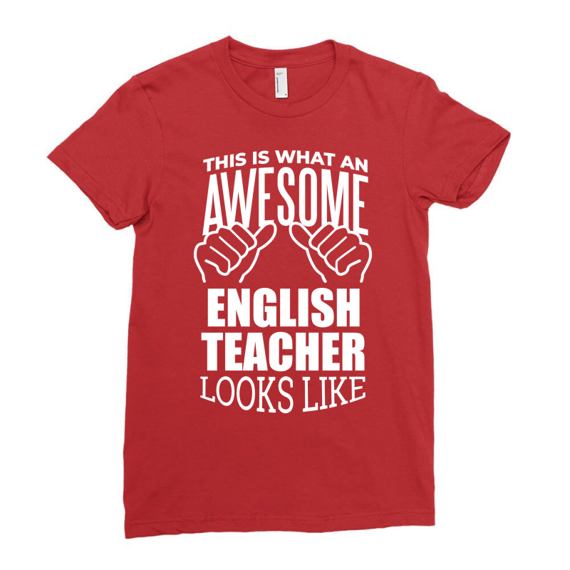 Awesome And Funny This Is What An Awesome English Ladies Fitted T-Shirt by moloudweparl | Artistshot