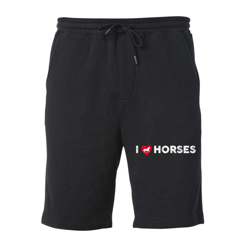 Lovely Horse  I Love My Horse Hippie Fleece Short by wsletiguuri | Artistshot