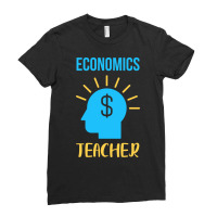 Economics Teacher Blue Ladies Fitted T-shirt | Artistshot