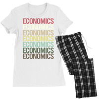 Colorful Text Economics Economy Economist Green Women's Pajamas Set | Artistshot