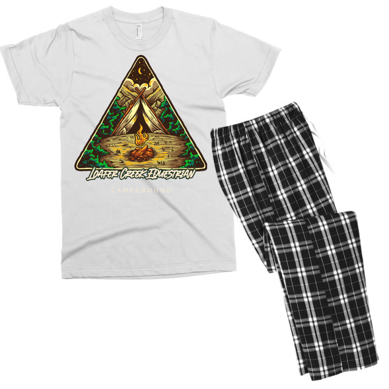 Loafer Creek Equestrian Campground Hipster Men's T-shirt Pajama Set | Artistshot