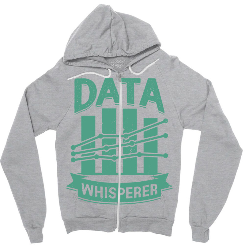 Data Whisperer Science Scientist Gift Travel Zipper Hoodie | Artistshot