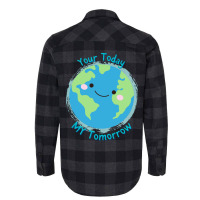 Your Today My Tomorrow Planet Earth Kids Future Hi Flannel Shirt | Artistshot