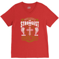 English Name T  God Found Strongest And Named Them V-neck Tee | Artistshot