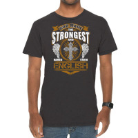 English Name T  God Found Strongest And Named Them Vintage T-shirt | Artistshot