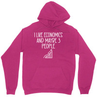 I Like Economics And Maybe Three People Red Unisex Hoodie | Artistshot