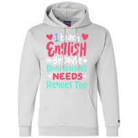 English Teacher Funny Teaching Green Champion Hoodie | Artistshot