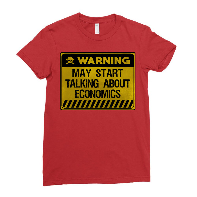 Warning May Start Talking About Economics Tumblr Ladies Fitted T-Shirt by moholenajzern | Artistshot