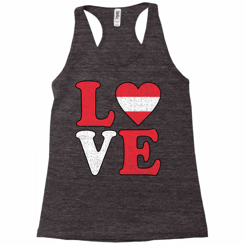 Love Austria Pride Austrian Flag Aesthetic Racerback Tank by ushaanthihr | Artistshot