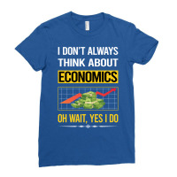 Funny Yes I Do Economics Economy Economist Red Ladies Fitted T-shirt | Artistshot