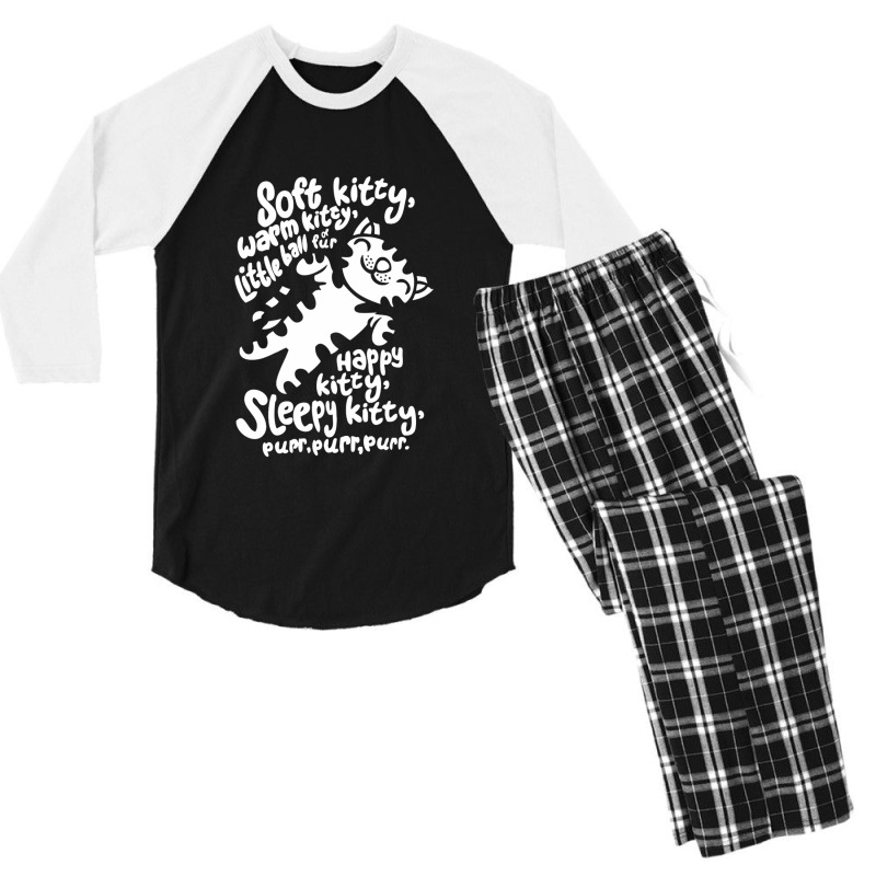 Soft Kitty Women's Men's 3/4 Sleeve Pajama Set by Stephen J Deltoro | Artistshot