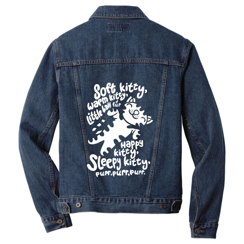 Soft Kitty Women's Men Denim Jacket by Stephen J Deltoro | Artistshot