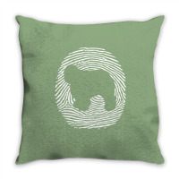 Dna Fingerprint Old English Sheepdog Stars Throw Pillow | Artistshot