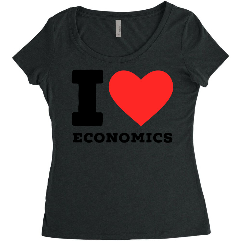 I Love Economics Tumblr Women's Triblend Scoop T-shirt by enayasakatif | Artistshot