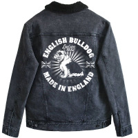 English Bulldog  Design Tumblr Unisex Sherpa-lined Denim Jacket | Artistshot