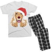 English Cocker Spaniel Merry Christmas Tumblr Men's T-shirt Pajama Set | Artistshot